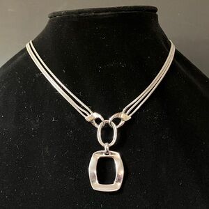 Vintage Lia Sophia “Renew” Silver 16”-19” Necklace